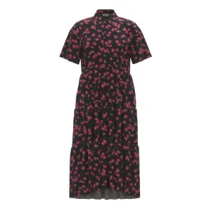 Helene - Black Pink Ditsy Floral