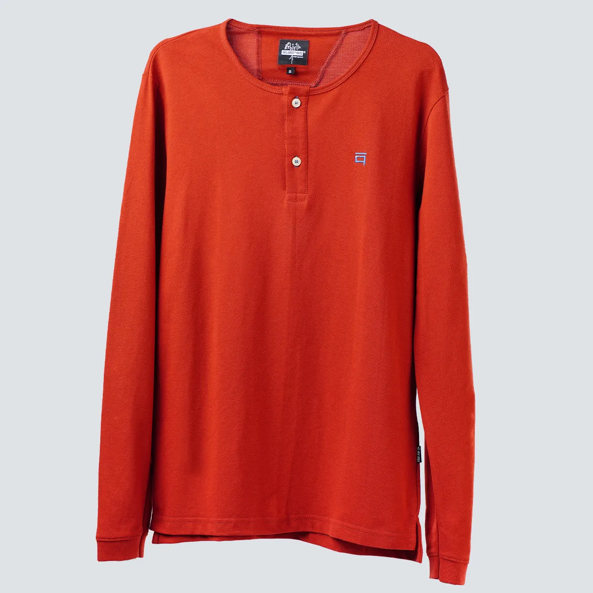 Henley Pique Long Sleeve