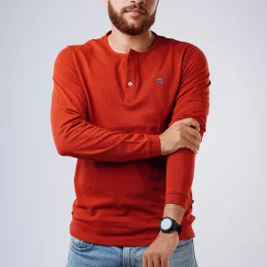 Henley Pique Long Sleeve