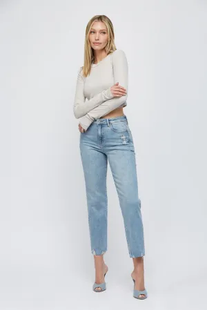 Hidden - Women - Medium Light Tracey Grinded Cropped Straight