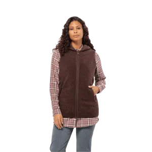 HIGH CURL LONG VEST W