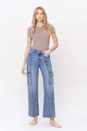 High Rise Dad Cargo Jeans, Vervet