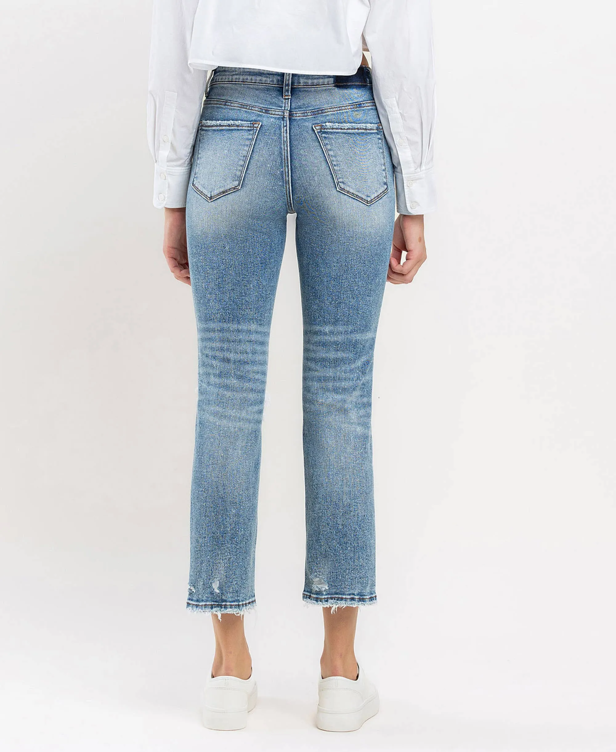 High Rise Slim Straight Jeans