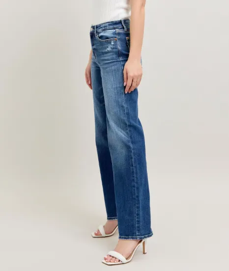 High Waist 90's Straight Leg