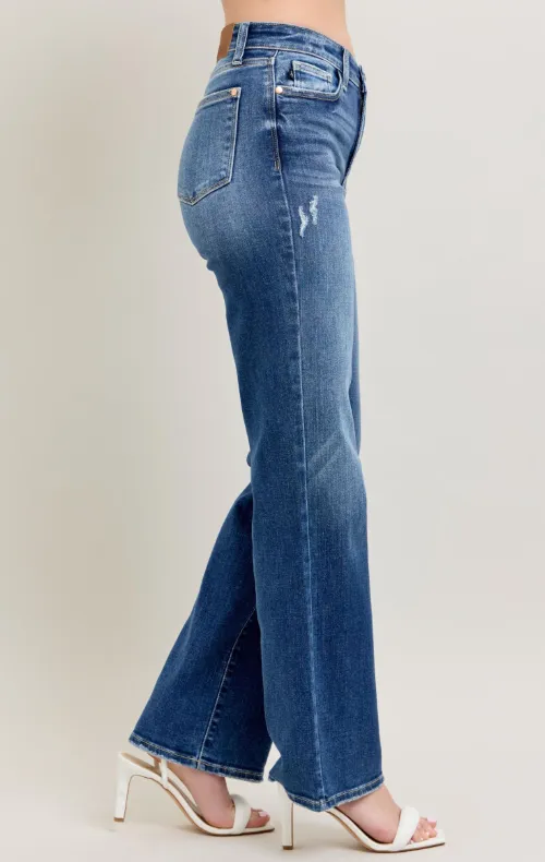 High Waist 90's Straight Leg