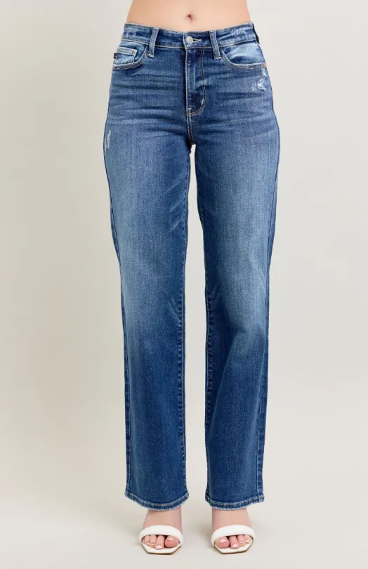 High Waist 90's Straight Leg