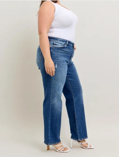 High Waist 90's Straight Leg