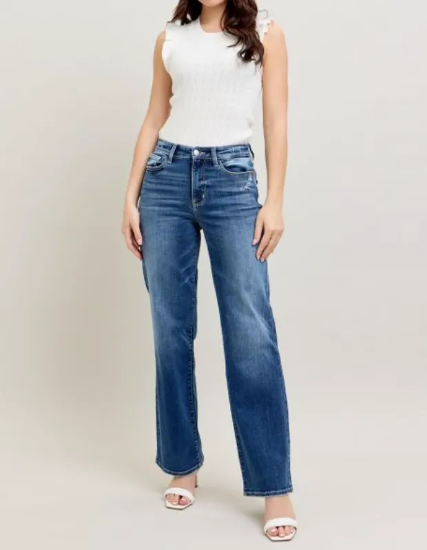 High Waist 90's Straight Leg