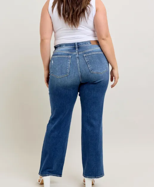 High Waist 90's Straight Leg