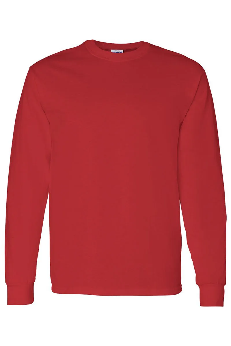 Highland Cow Christmas Heavy Cotton Long Sleeve Adult T-Shirt