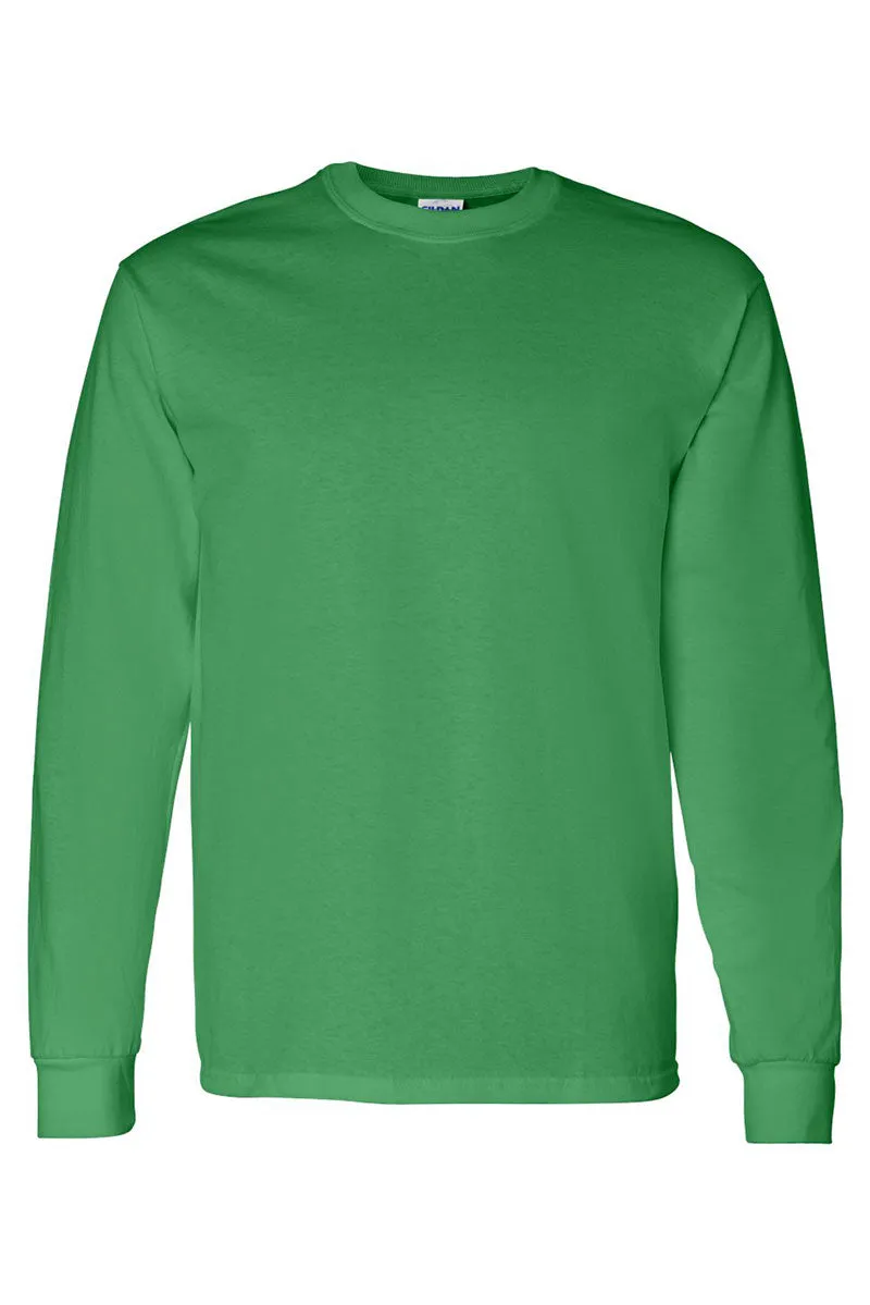 Highland Cow Christmas Heavy Cotton Long Sleeve Adult T-Shirt