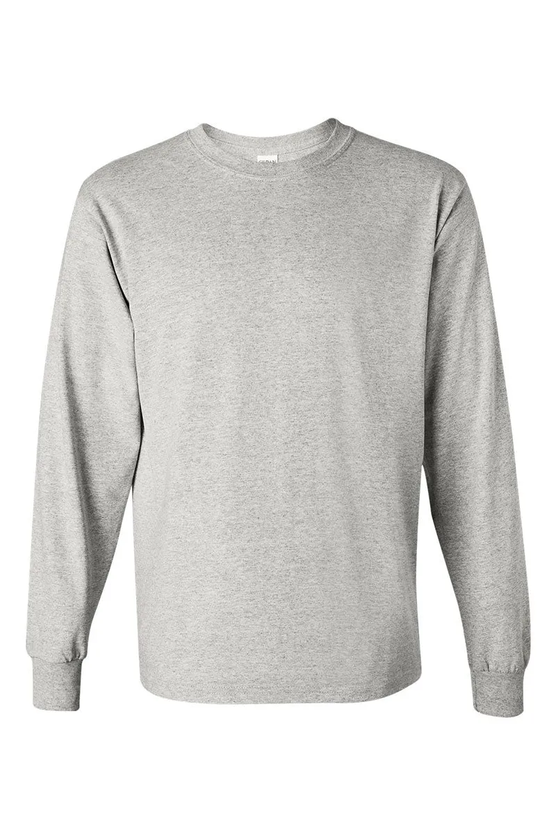 Highland Cow Christmas Heavy Cotton Long Sleeve Adult T-Shirt