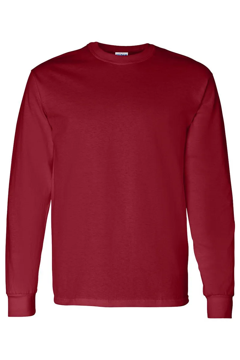 Highland Cow Christmas Heavy Cotton Long Sleeve Adult T-Shirt
