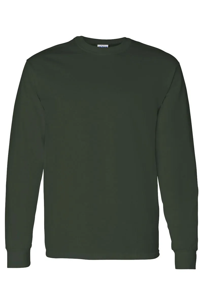 Highland Cow Christmas Heavy Cotton Long Sleeve Adult T-Shirt