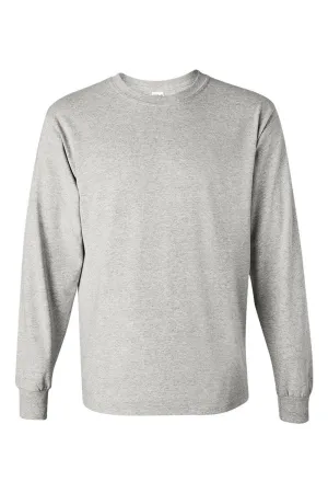 Highland Cow Christmas Heavy Cotton Long Sleeve Adult T-Shirt