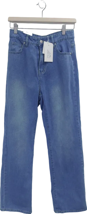 In The Style Blue Straight Leg Jeans UK 8