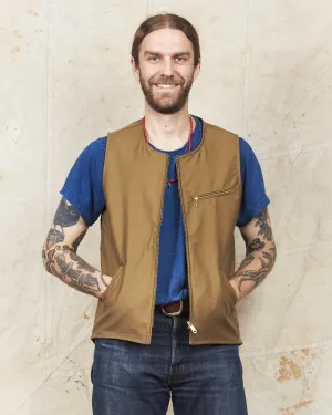 Indigofera Iconic Vest Bedford Cord Dark Beige