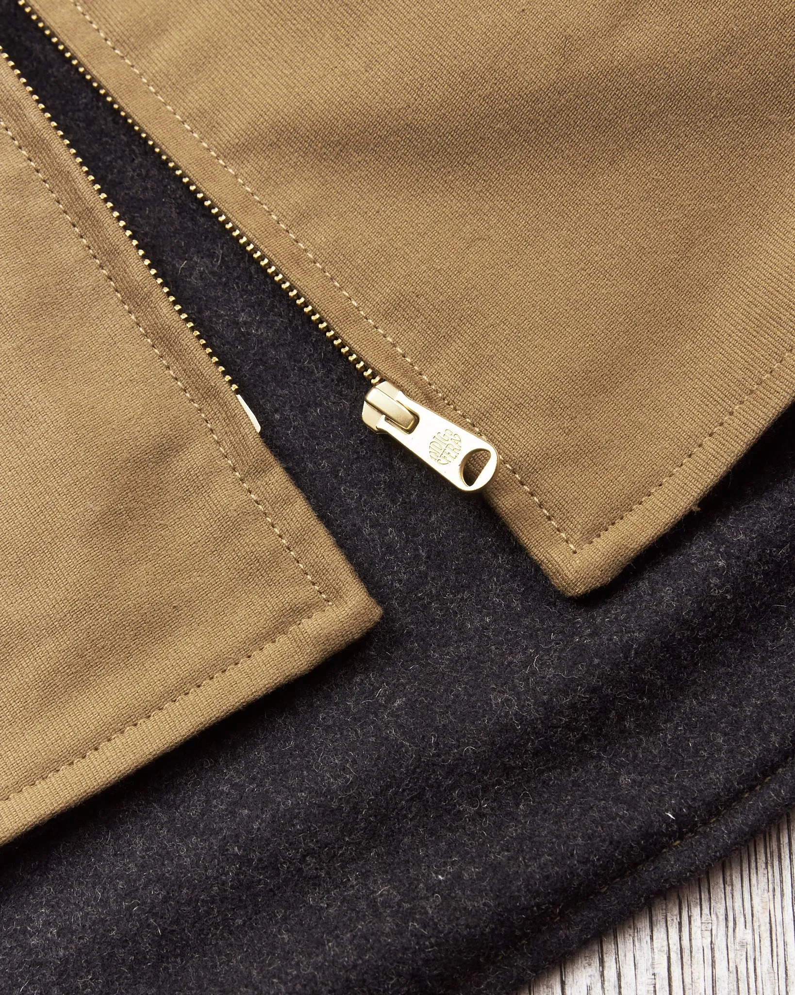 Indigofera Iconic Vest Bedford Cord Dark Beige