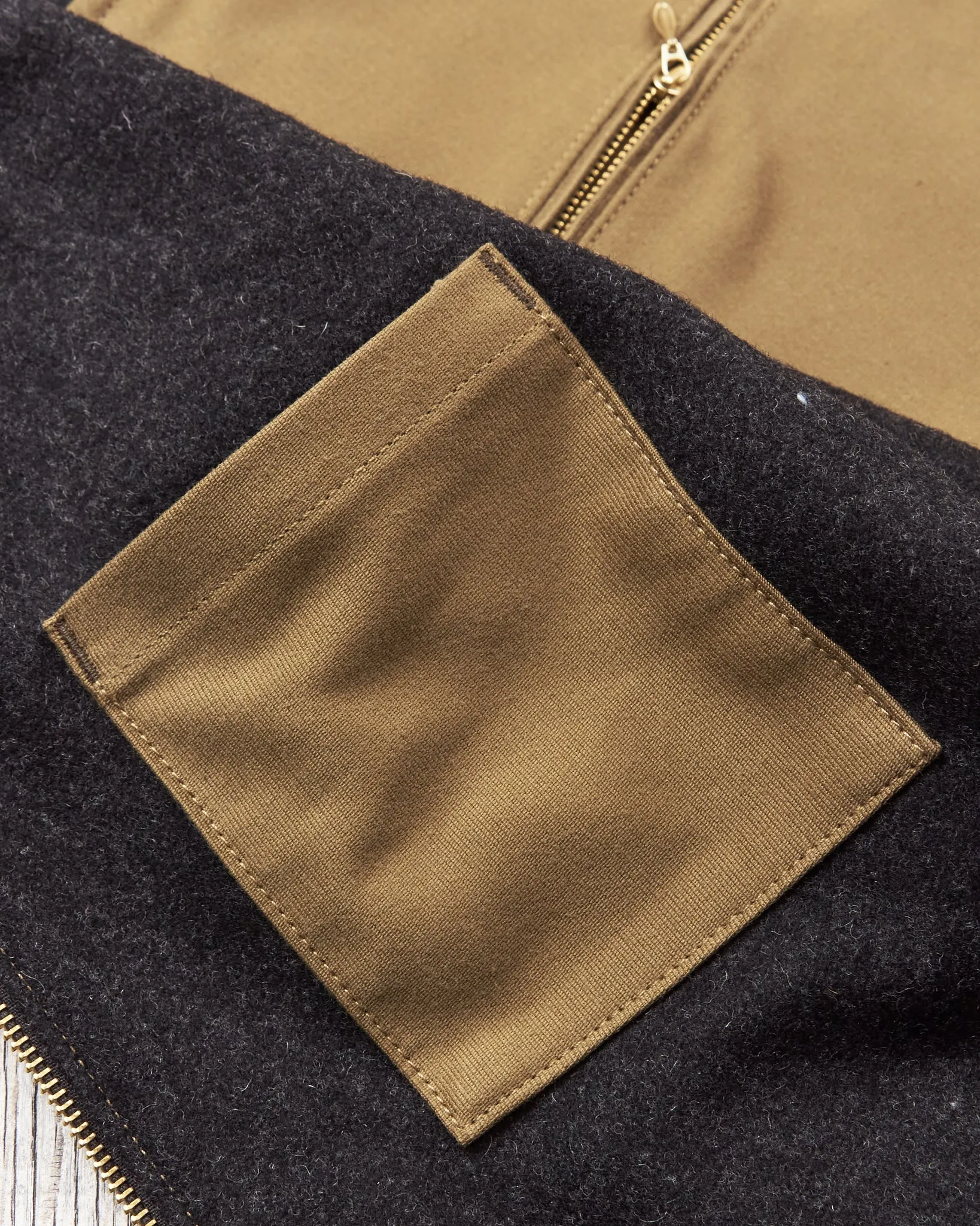 Indigofera Iconic Vest Bedford Cord Dark Beige