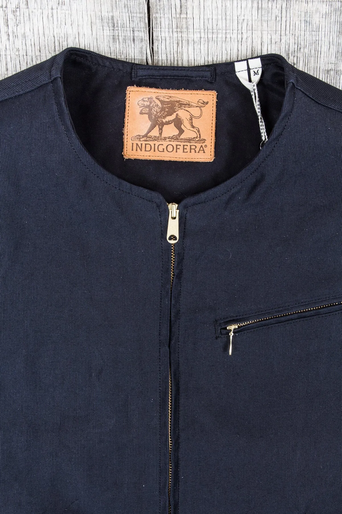 Indigofera Iconic Vest Black Grosgrain