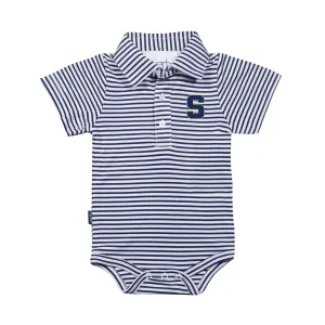 Infant Striped Polo Onesie