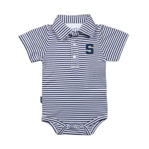 Infant Striped Polo Onesie