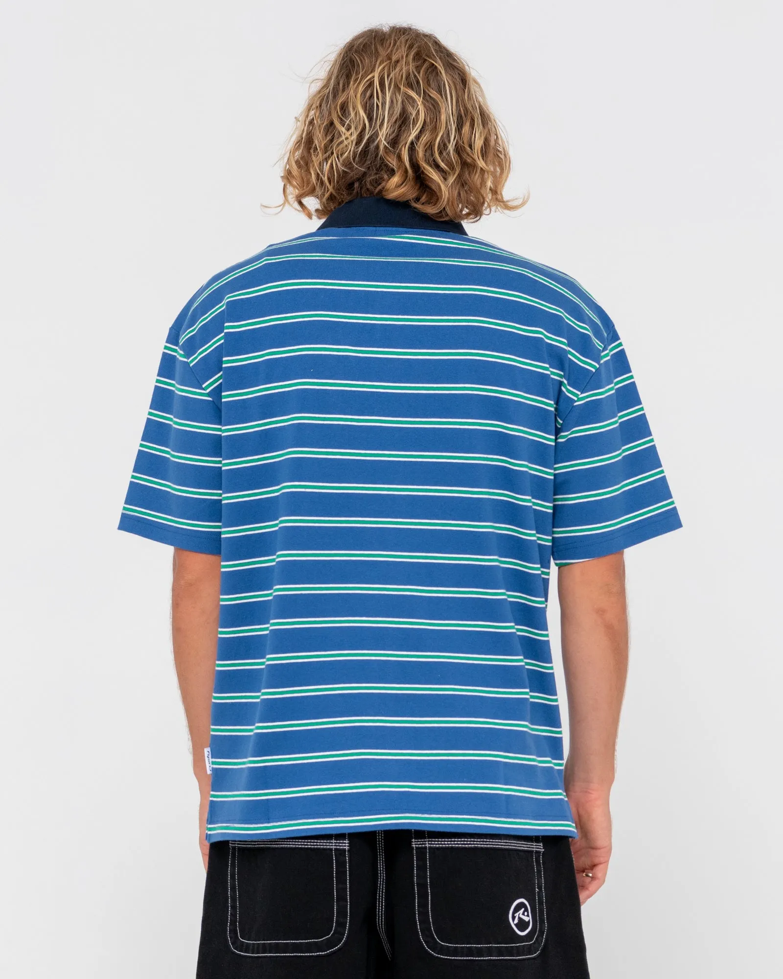 Inspectah Deck Oversized Striped Polo