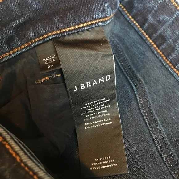 J Brand High Waisted Blue Straight Leg Jeans