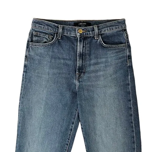 J Brand Jules High Rise Straight Leg Ankle Jeans In Metropole Sustainable 28