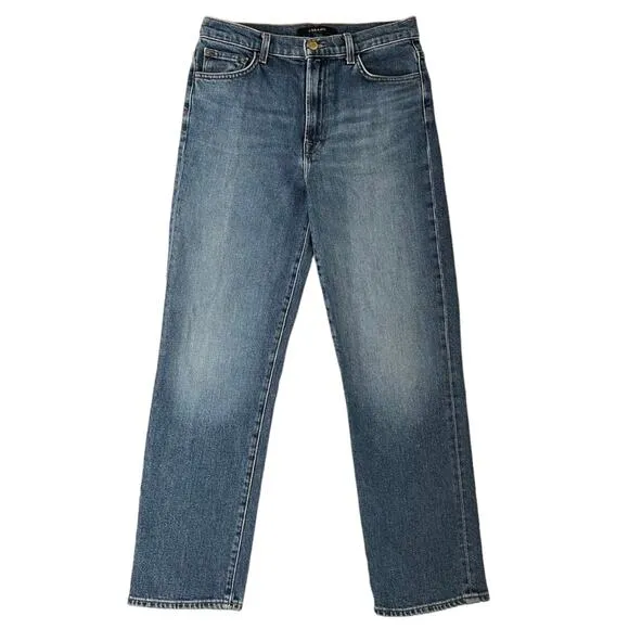 J Brand Jules High Rise Straight Leg Ankle Jeans In Metropole Sustainable 28