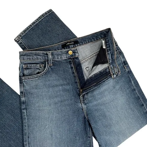 J Brand Jules High Rise Straight Leg Ankle Jeans In Metropole Sustainable 28