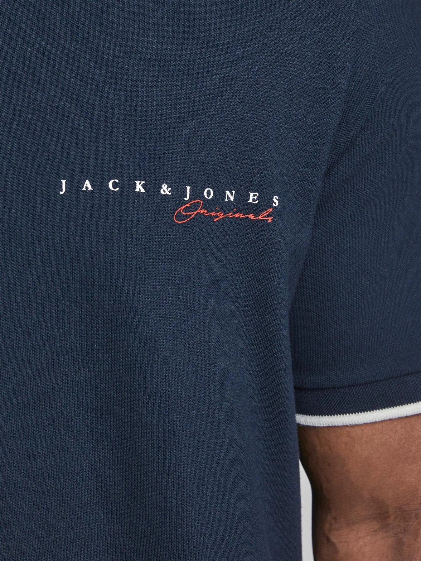 Jack & Jones Men's Plus Size Cotton Short Sleeve Pique Polo US1L-US6XL, 2 Colours