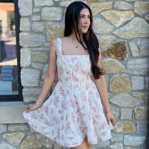 Jocelyn Floral Fit & Flare Mini Dress