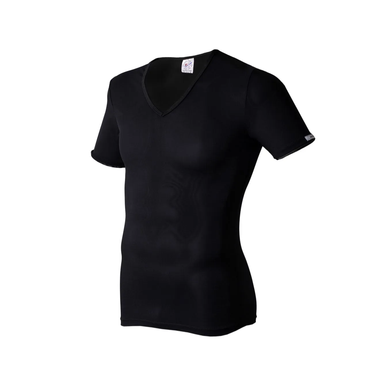 Joe Snyder JS29 V Neck Tank Top Black Mesh