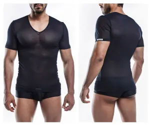 Joe Snyder JS29 V Neck Tank Top Black Mesh