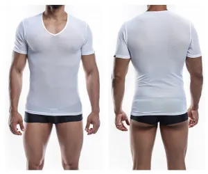 Joe Snyder JS29 V Neck Tank Top White Mesh