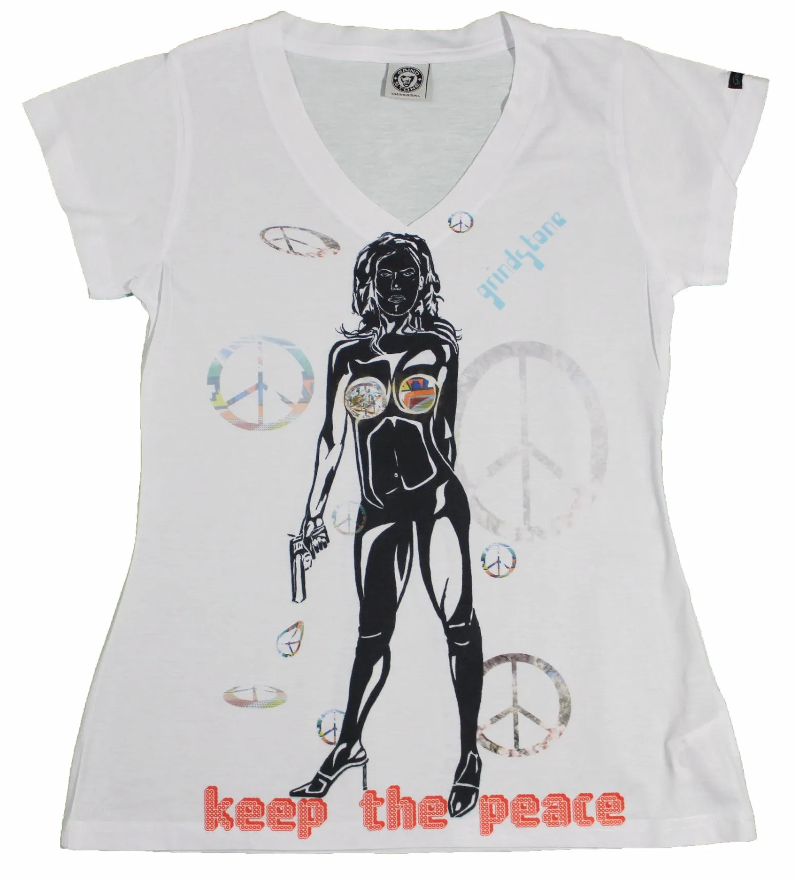 Keep the Peace : Women's V-Neck Tee