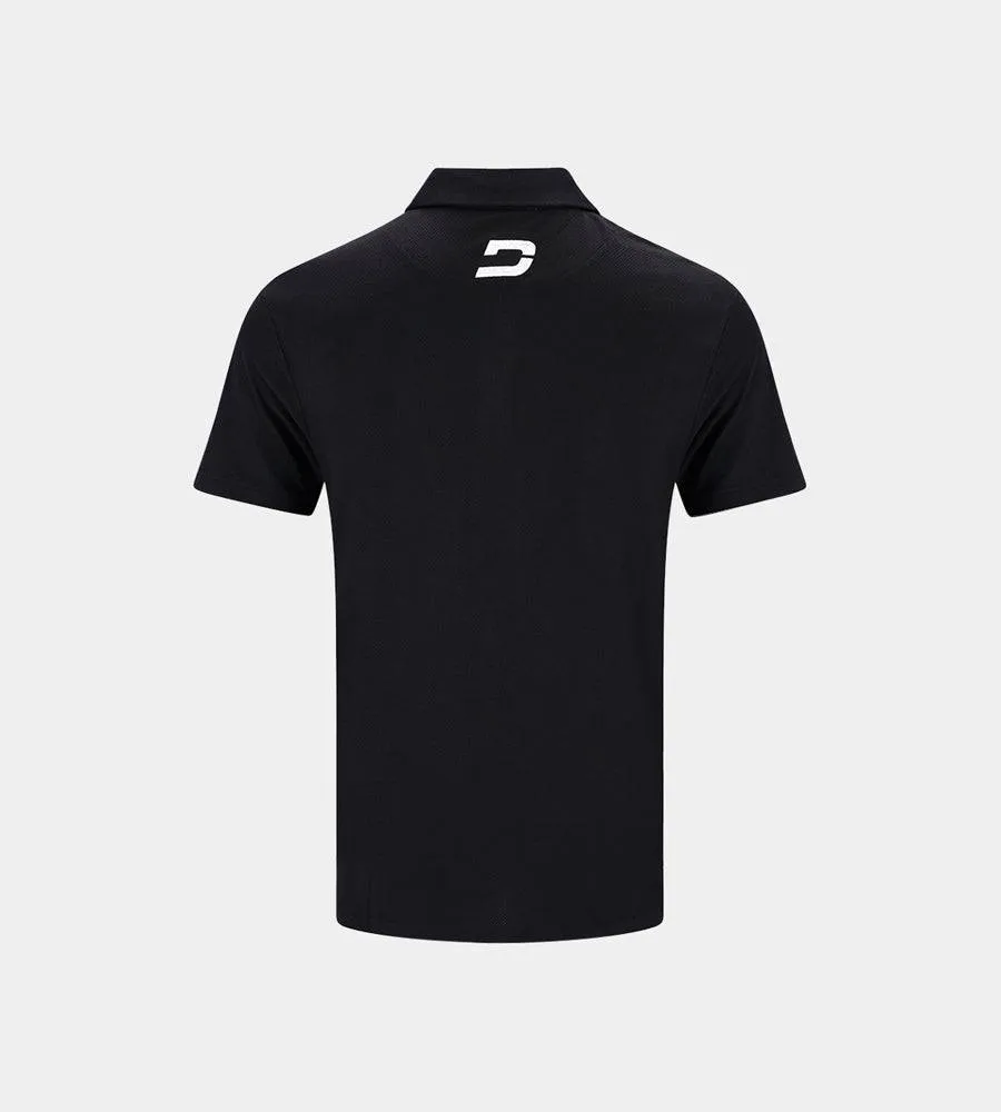 KIDS HONEYCOMB POLO - BLACK