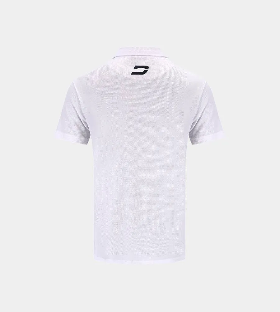 KIDS HONEYCOMB POLO - WHITE