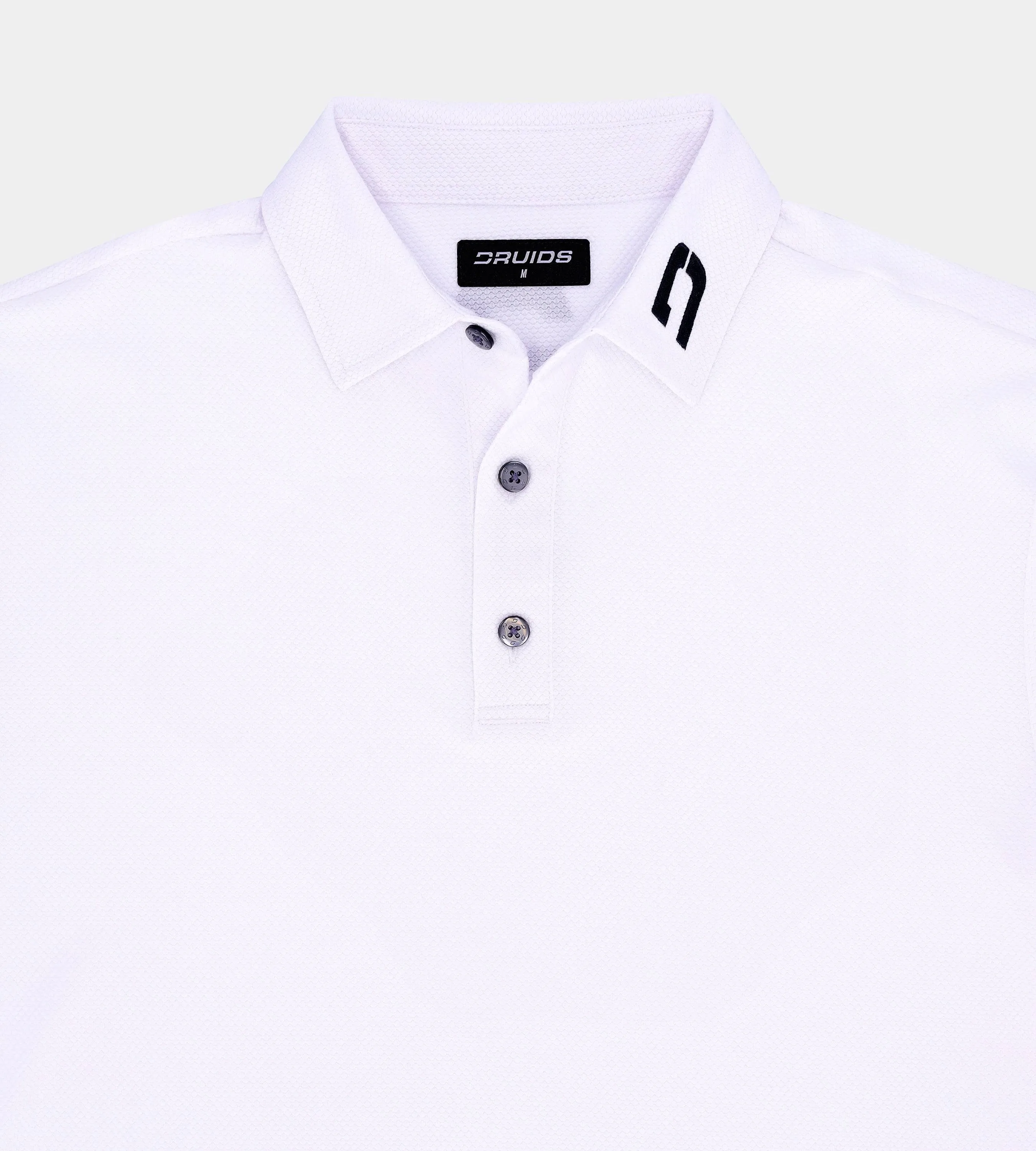 KIDS HONEYCOMB POLO - WHITE