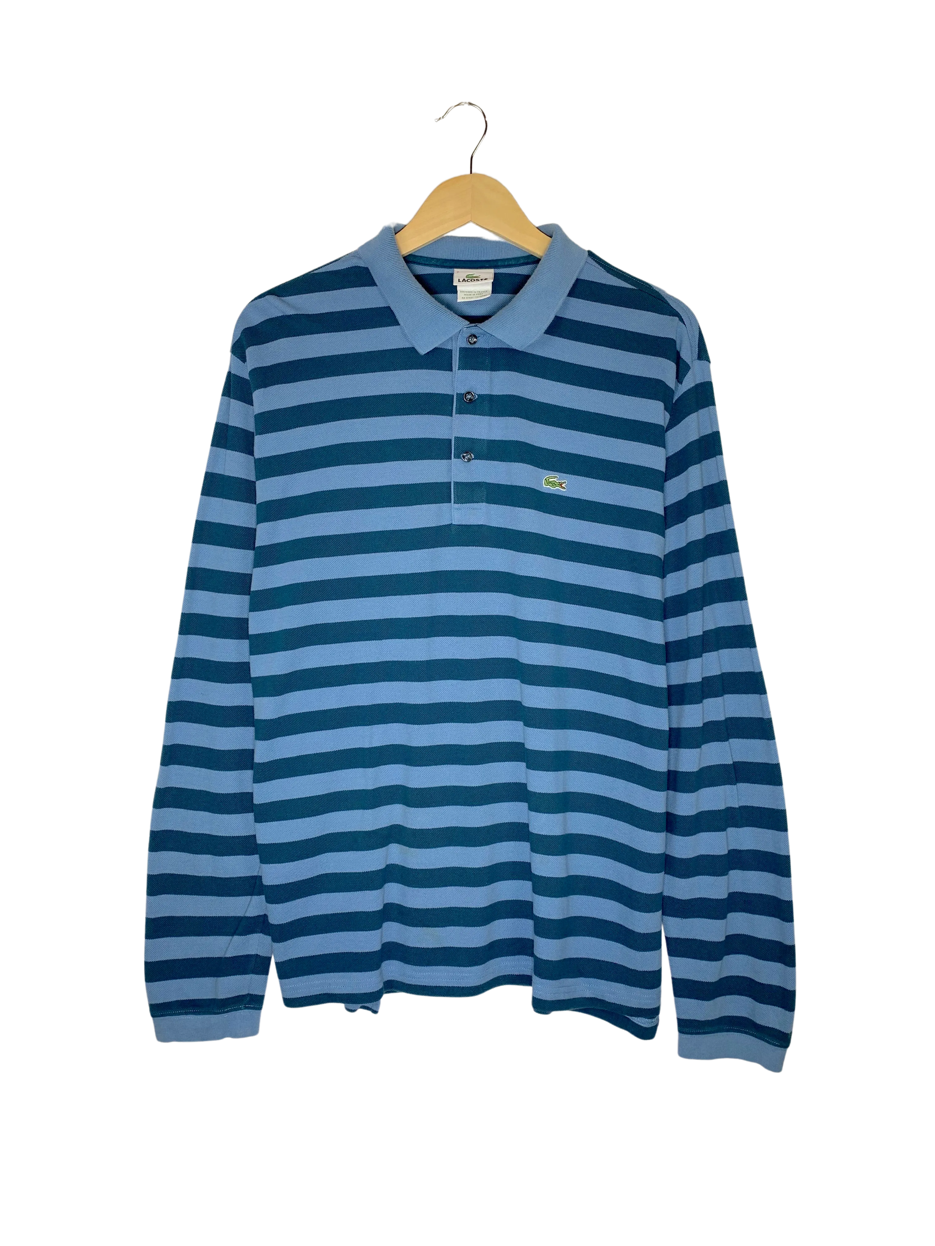 Lacoste Striped Polo Longsleeve (XL)