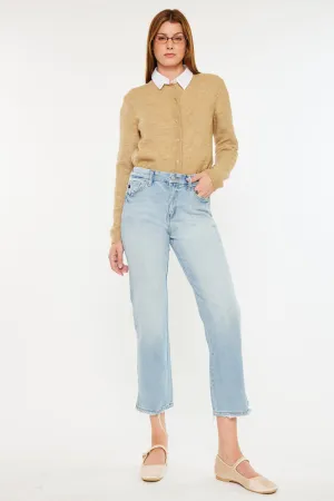 Lane High Rise Cropped Straight Leg  Jeans