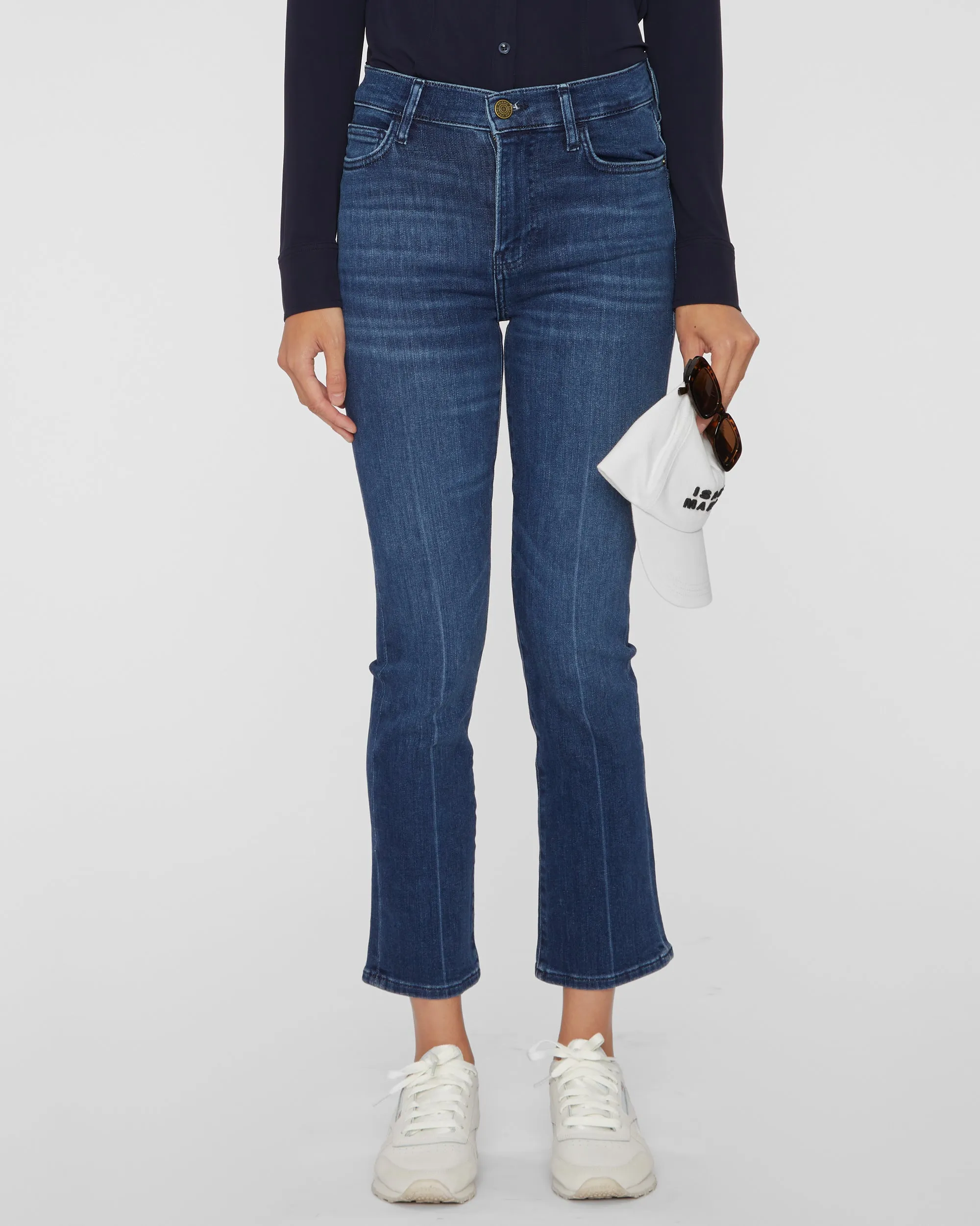 Le High Straight Leg Jeans in Calvin