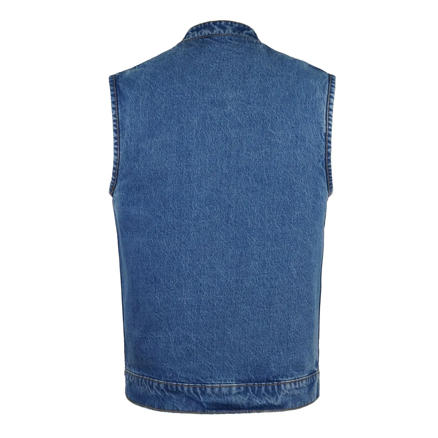 Leatherick Men's Blue Aura Denium Vest