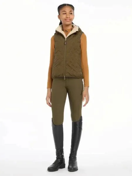 LeMieux Young Rider Eloise Reversible Winter Vest | Alpine