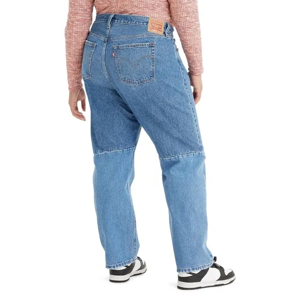 Levi's Women's 501 Pieced Jeans Med Wash Rigid Denim High-Rise Straight 24W