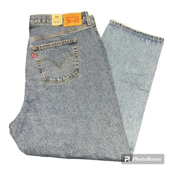 Levi's Women's 501 Pieced Jeans Med Wash Rigid Denim High-Rise Straight 24W