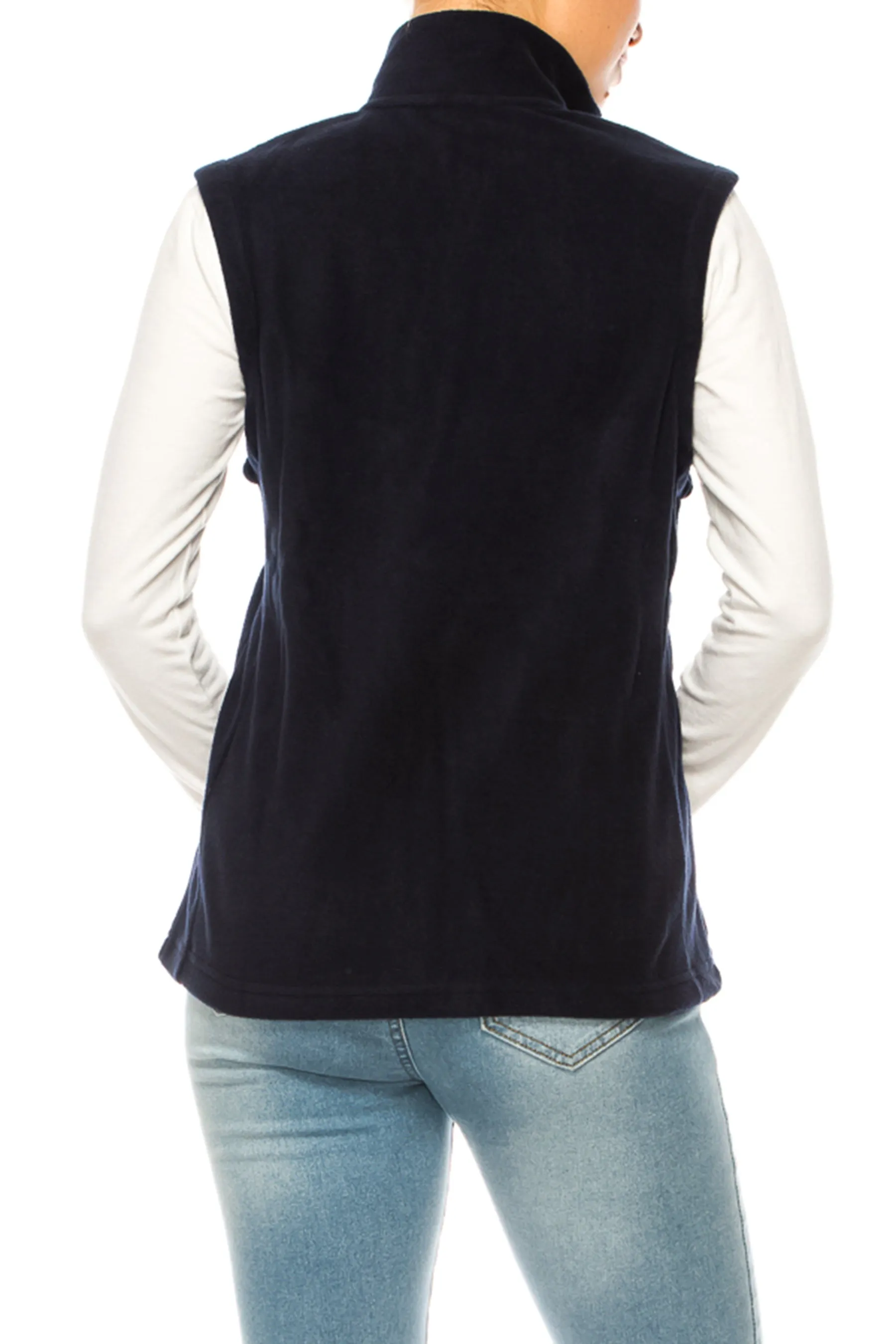 Lightweight Polar Fleece Vest with Zip Closure MOAZJLPF100C87 $9Each