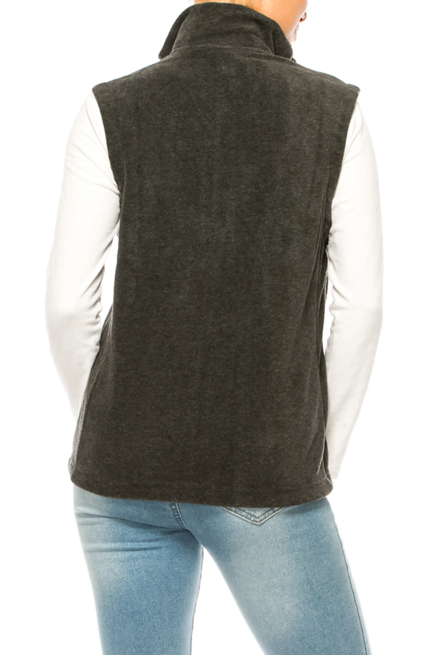 Lightweight Polar Fleece Vest with Zip Closure MOAZJLPF100C87 $9Each