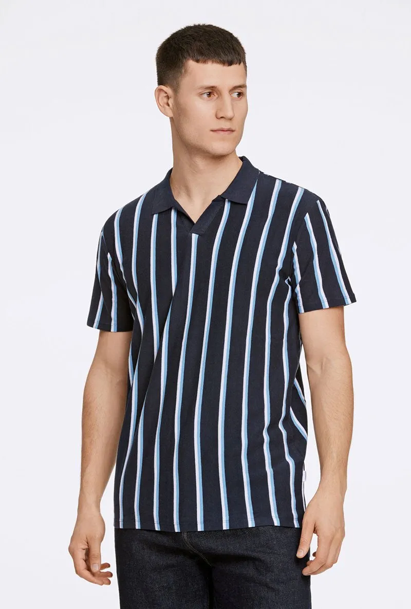 LINDBERGH STRIPED PIQUE POLO SHIRT